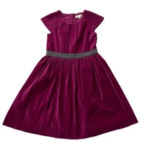 Like new, Mini Boden velvet dress, size 6-7y